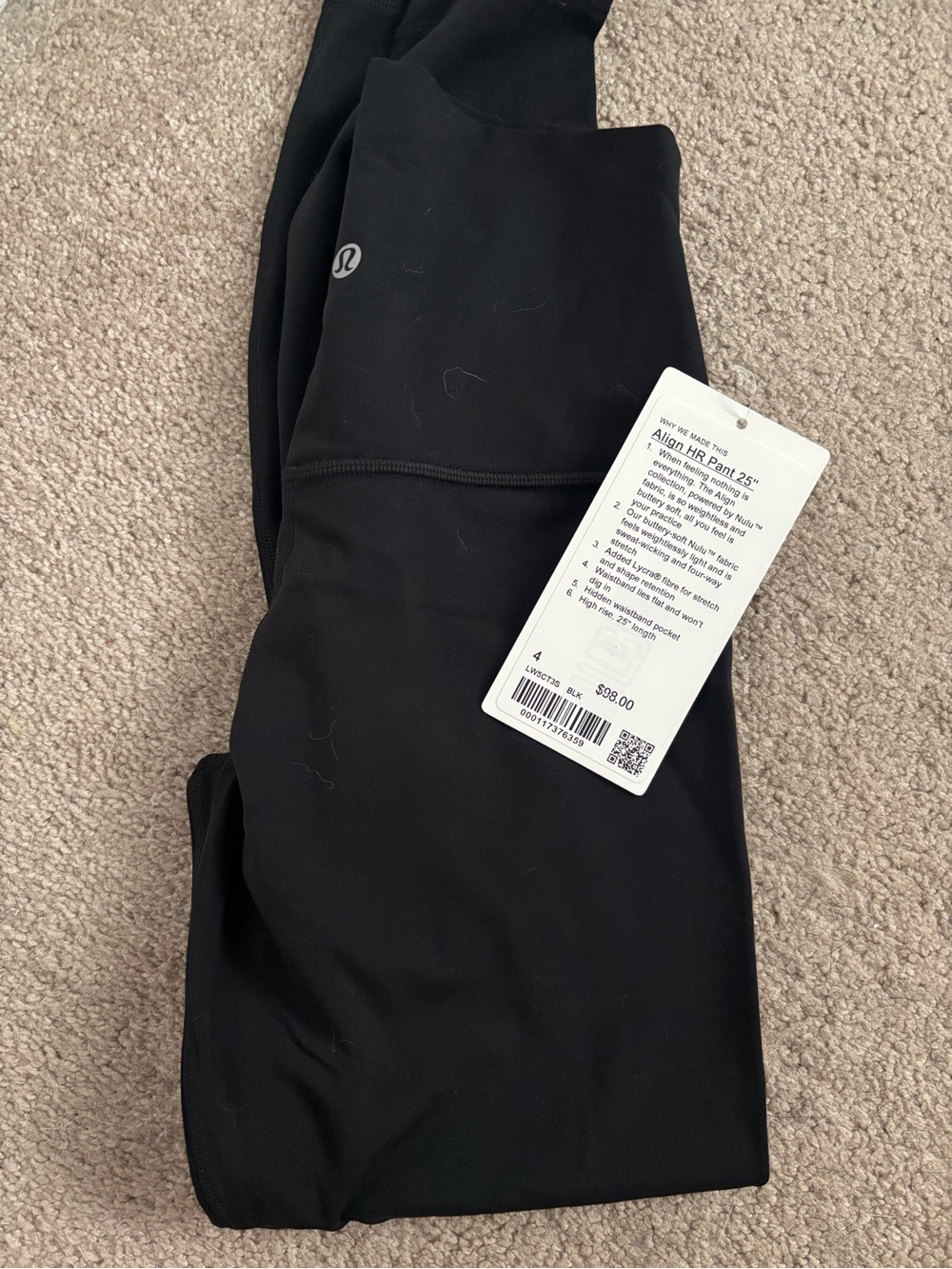 lululemon athletica Black High-Rise Leggings